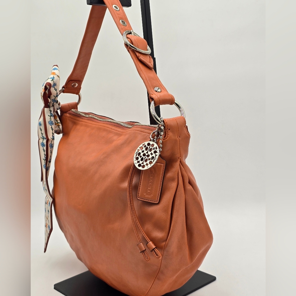 Coach Allie Leather Hobo Shoulder Bag - Picture 2 of 16